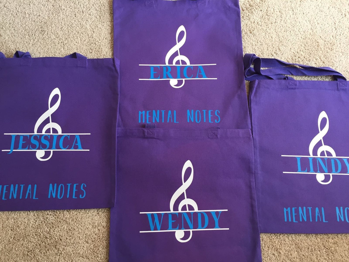 Music Tote | Personalized Tote | Personalized Music Tote Bag | Custom Music Tote | Personalized Music Tote | Music Teacher Gift | bulk order