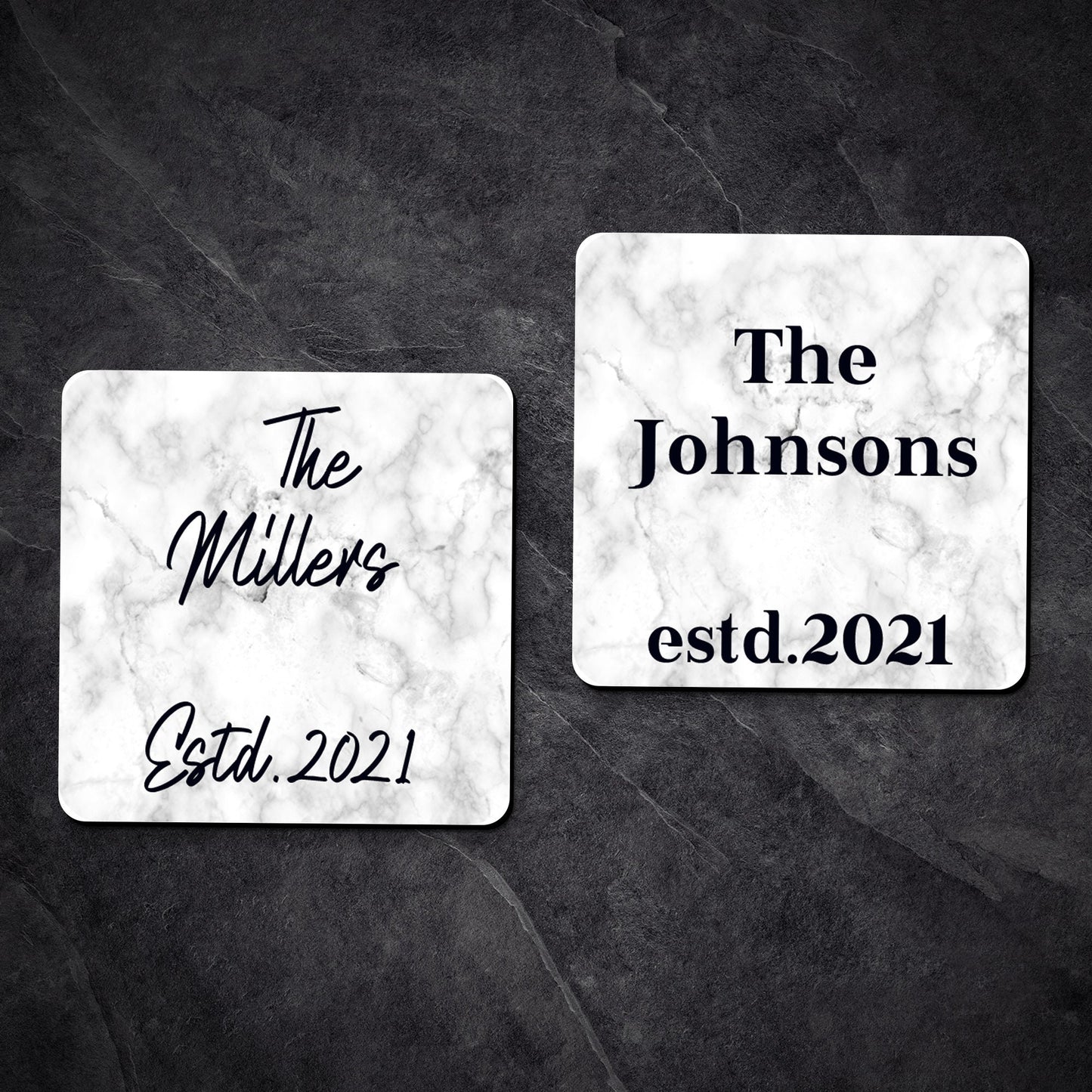 Personalized Coaster \ House Warming Gift \ Custom Wedding Coasters \ Real Estate Closing \ Custom Coasters \ Marble Coasters \ Coasters
