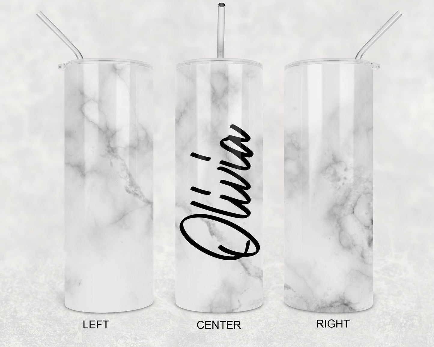 Personalized Tumbler, Insulated Tumbler, Custom Tumbler, Tumbler with Straw, Skinny Tumbler, Custom Drinkware, Personalized Marble Tumbler
