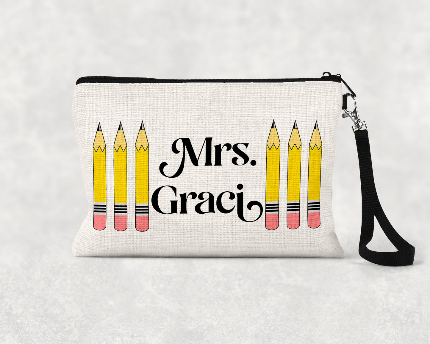 Teacher Appreciation Gift, Personalized Teacher Gift, Teacher Makeup Bag, Teacher Classroom Bag, Zipper Pouch, Pencil Bag, Pencil Pouch