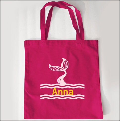 Mermaid Tote | Mermaid Beach Bag | Canvas Tote | Mermaid Bachelorette | Mermaid Tote Bag | Girls Weekend Tote Bag | Personalized Mermaid Bag
