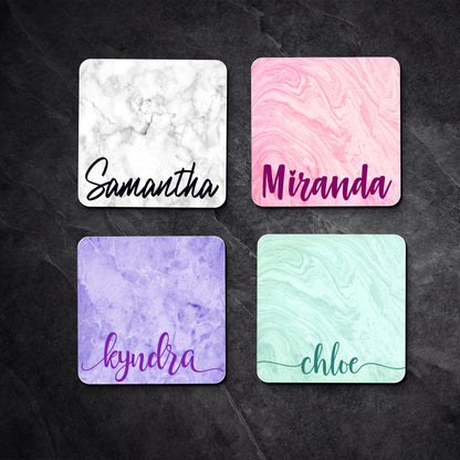 Personalized Coaster \ Custom Name Coaster \ Gift for Her \ Gift for Him \ Custom Coasters \ Marble Coasters \Personalized Coasters\Coasters