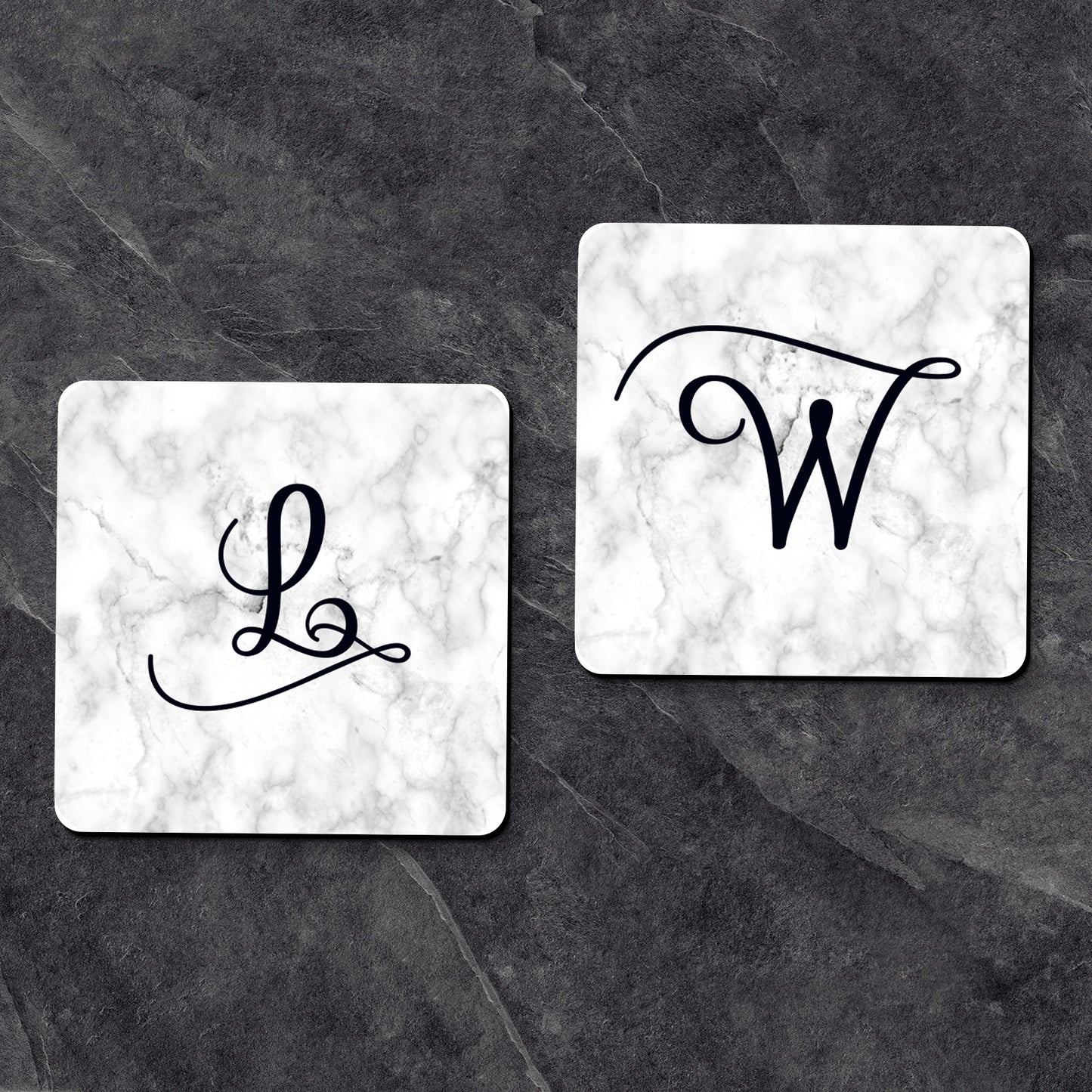 Personalized Initial Coaster \ Personalized Coaster \ Custom Initial Coasters \ Custom Coaster \ Drink Coasters \ Initial Coasters \ Coaster