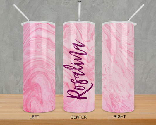 Personalized Tumbler, Insulated Tumbler, Custom Tumbler, Tumbler with Straw, Skinny Tumbler, Birthday Tumbler, Personalized Marble Tumbler