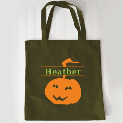 Jack o  lantern tote, Halloween, Treat Bags