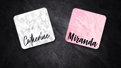 Personalized Coaster \ Custom Name Coaster \ Gift for Her \ Gift for Him \ Custom Coasters \ Marble Coasters \Personalized Coasters\Coasters