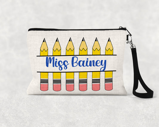 Personalized Teacher Gift Pouch, Gift Pouch for Teacher, Personalized Teacher Gift, Teacher Cosmetic Bag, Custom Gift, Gift Bag for Teacher