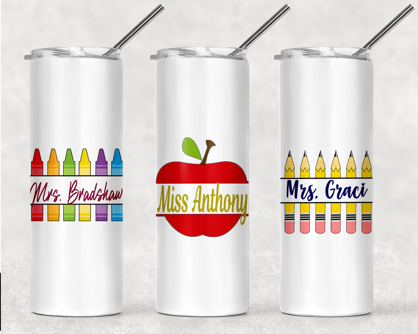 Teacher Appreciation,Teacher Gifts, Personalized Tumbler with straw, Teacher, Skinny Tumbler, Teachers,Gift For Teacher, School Gift,Tumbler