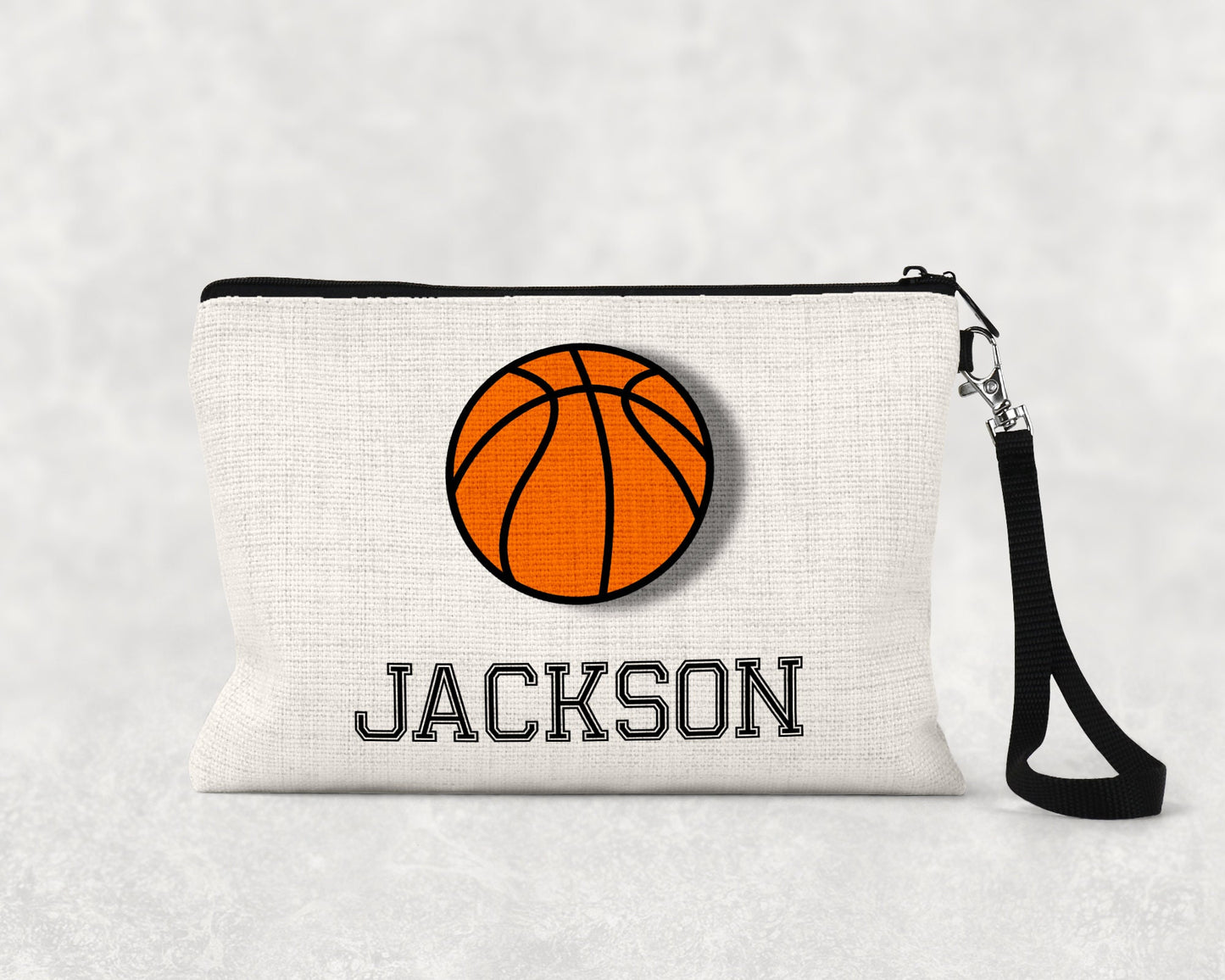 Personalized Basketball pencil case | Zipper Pouch | Basketball Team Gift | Basketball Coach Gift | Back to School | Basketball Bag