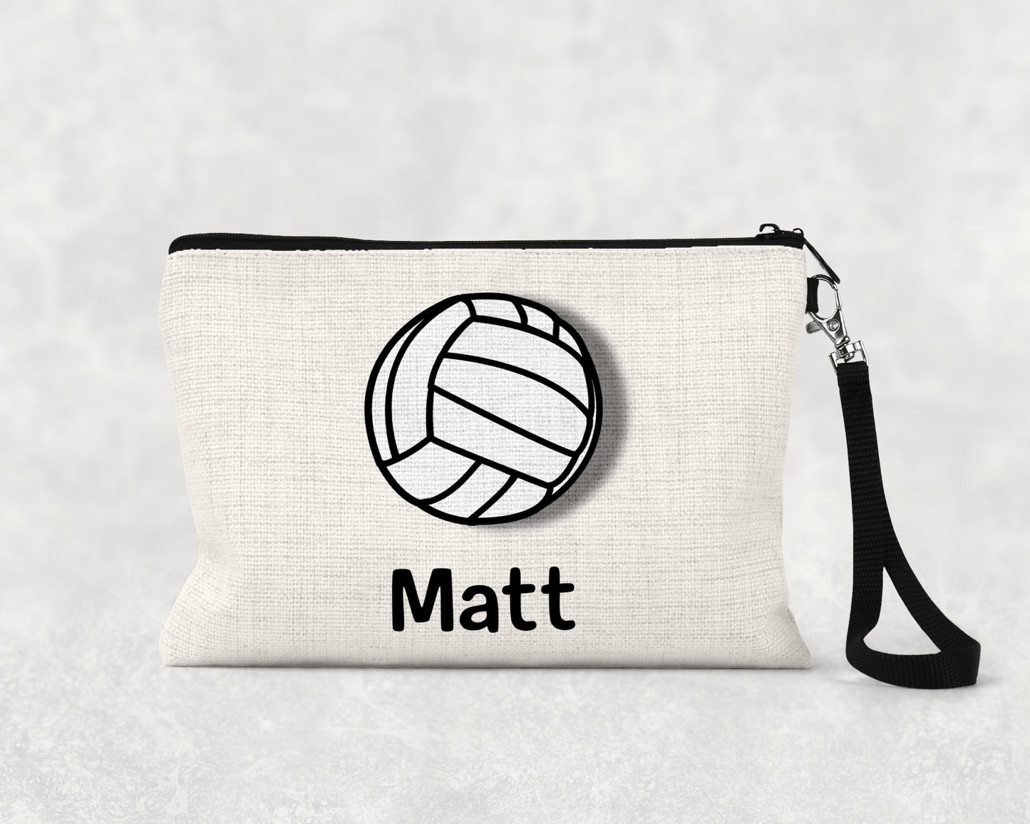 Personalized Volleyball pencil case | Zipper Pouch | Volleyball Team Gift | Volleyball Coach Gift | Back to School | Volleyball Bag