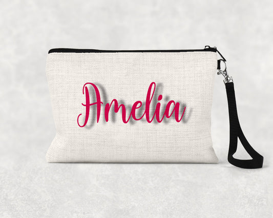 Personalized Make up Bag | Custom Makeup Bag | Makeup clutch | Name Pouch | Personalized Cosmetic Bag | best friend gift | Co Worker Gift