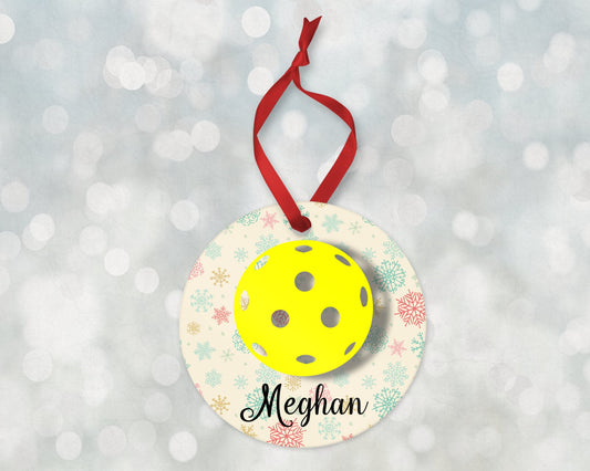 Pickleball Ornament, Sports Christmas Ornament 2023, Personalized Christmas Ornament, Personalized Pickleball Ornament, Kids Ornament