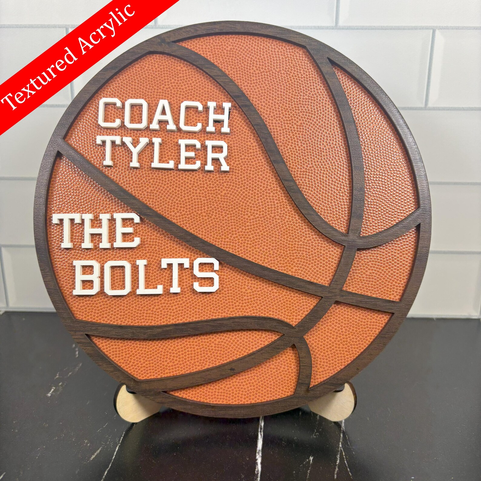 Custom Basketball Coach Plaque