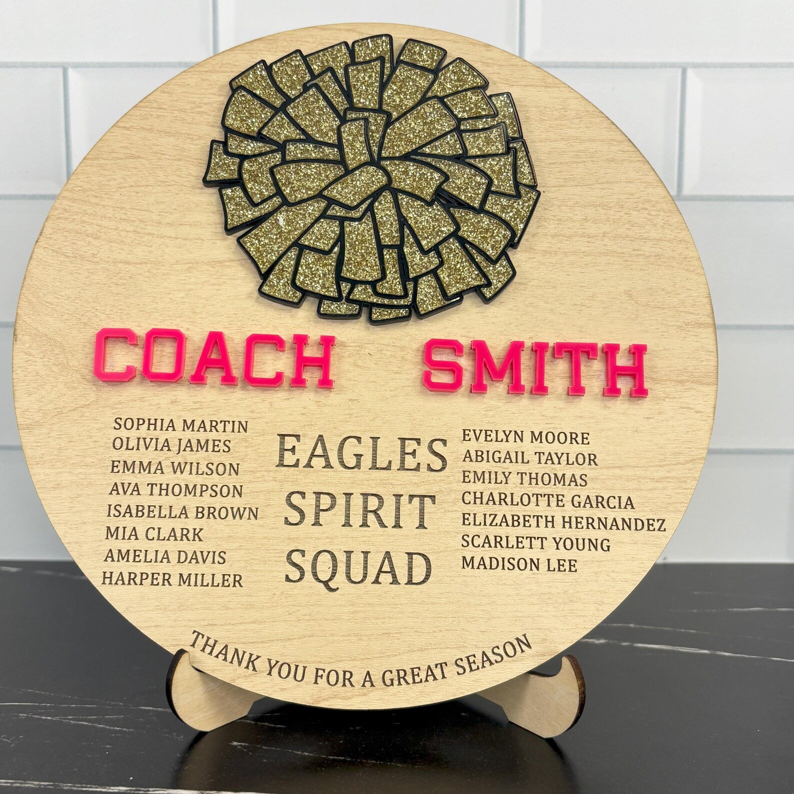 Cheerleading Coach Plaque